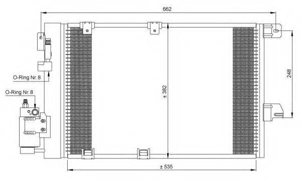 Конденсатор, кондиціонер 35301 NRF