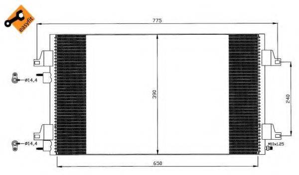 Конденсатор, кондиціонер 35447 NRF