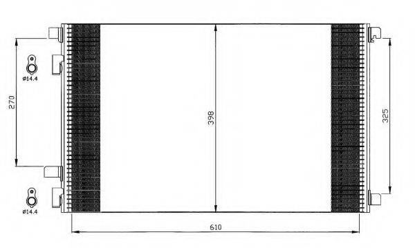 Конденсатор, кондиціонер 35449 NRF