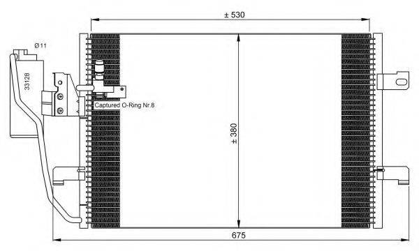 Конденсатор, кондиціонер 35527 NRF