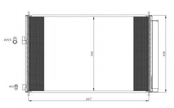 Конденсатор, кондиціонер 35641 NRF
