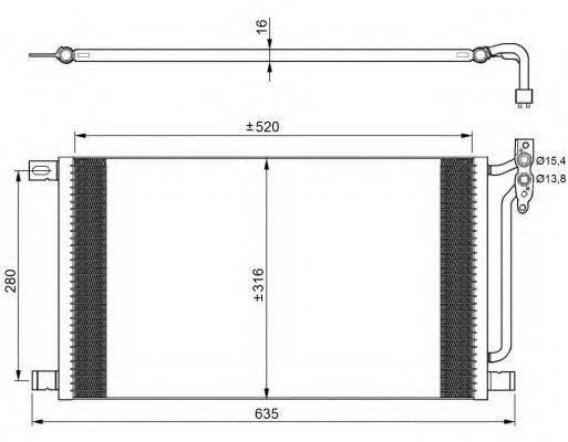 Конденсатор, кондиціонер 35748 NRF