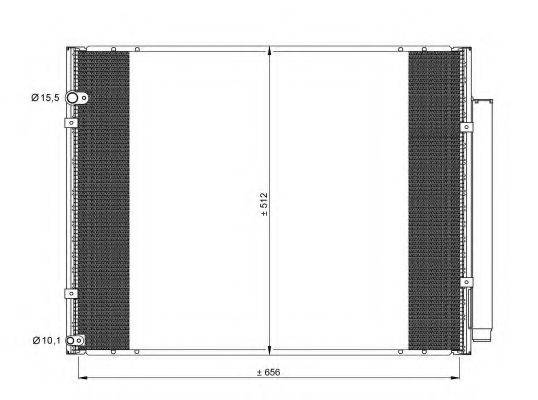 Конденсатор, кондиціонер 35857 NRF
