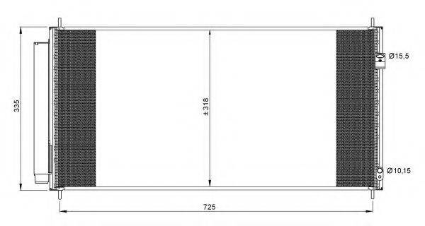 Конденсатор, кондиціонер 35943 NRF