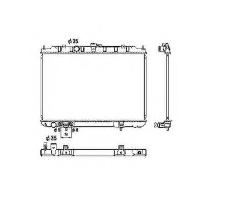 Радіатор, охолодження двигуна 53453 NRF