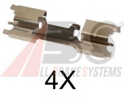 Комплектуючі, колодки дискового гальма 1762Q A.B.S.