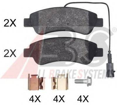 Комплект гальмівних колодок, дискове гальмо 35067 A.B.S.