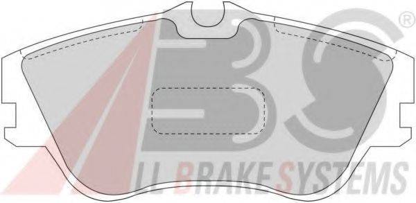 Комплект гальмівних колодок, дискове гальмо 36876 A.B.S.