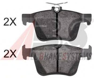 Комплект гальмівних колодок, дискове гальмо 37964 A.B.S.