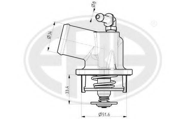Термостат, що охолоджує рідину 350013 ERA
