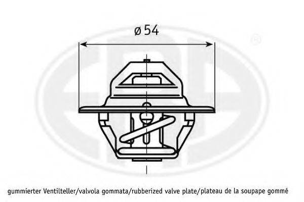 Термостат, що охолоджує рідину 350367 ERA
