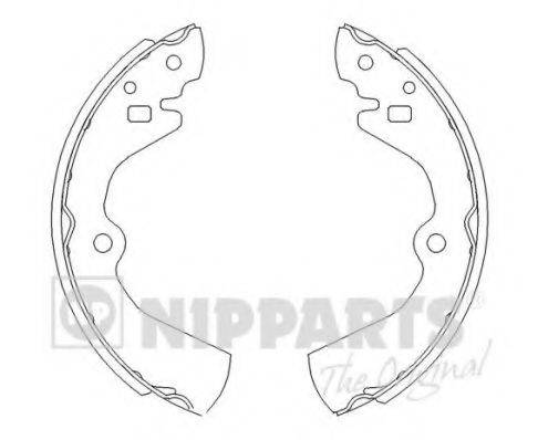 Комплект гальмівних колодок J3501034 NIPPARTS