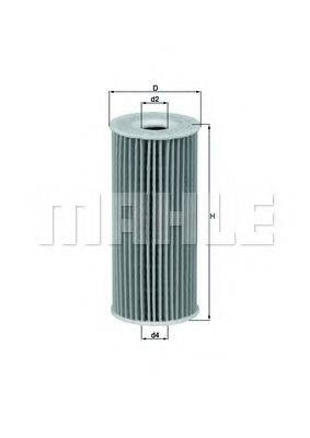 Масляний фільтр OX 201D MAHLE ORIGINAL