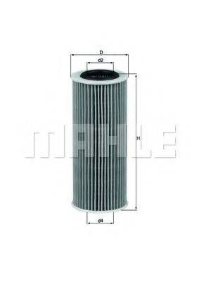 Масляний фільтр OX 368D1 MAHLE ORIGINAL