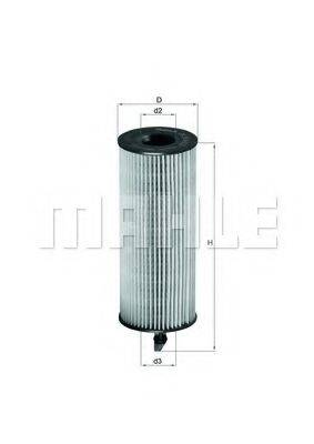 Масляний фільтр OX 361/4D MAHLE ORIGINAL