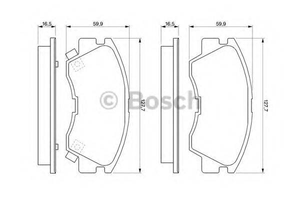 Комплект гальмівних колодок, дискове гальмо