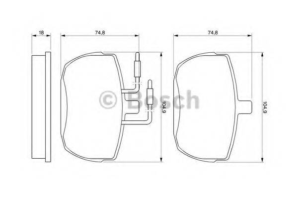 Комплект гальмівних колодок, дискове гальмо