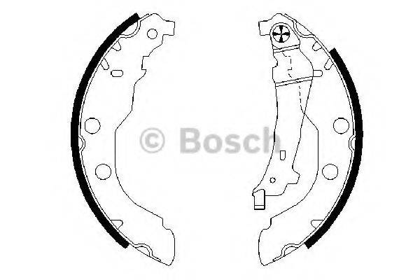Комплект гальмівних колодок 0 986 487 549 BOSCH
