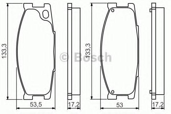 Комплект гальмівних колодок, дискове гальмо