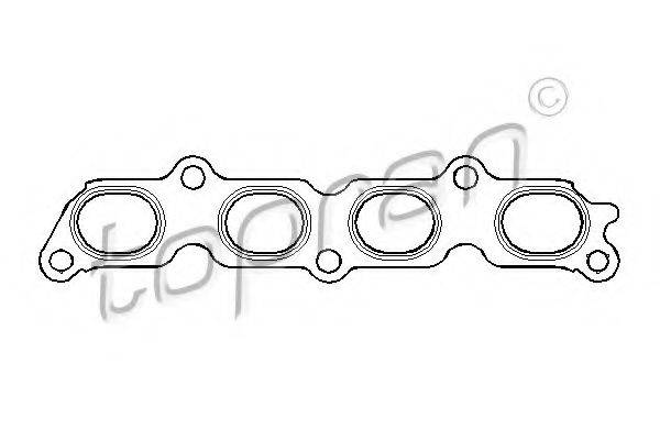 Прокладка, випускний колектор 301 863 TOPRAN