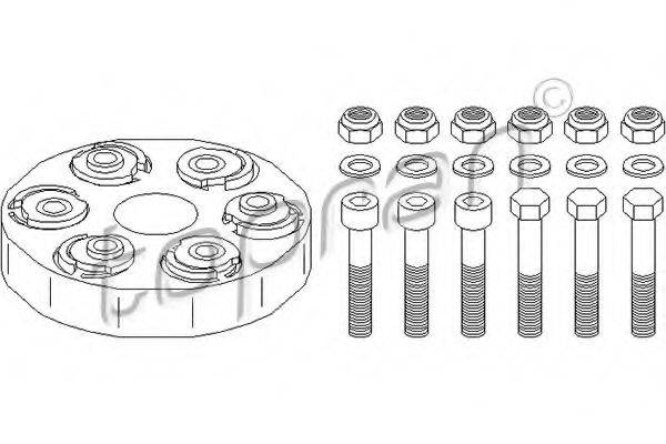 Шарнір, поздовжній вал 400 238 TOPRAN