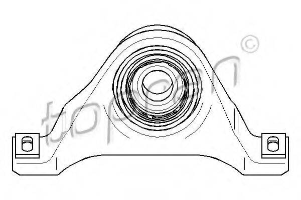 Підвіска, карданний вал 400 082 TOPRAN