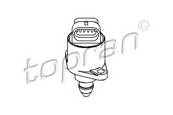 Поворотна заслінка, підведення повітря 721 460 TOPRAN