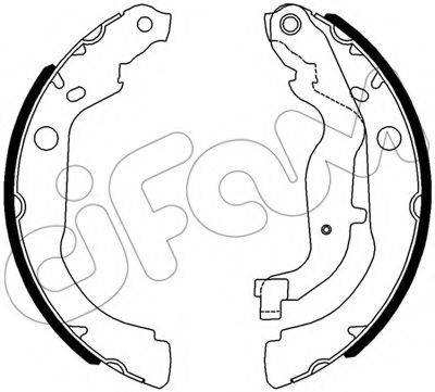 Комплект гальмівних колодок 153-535 CIFAM