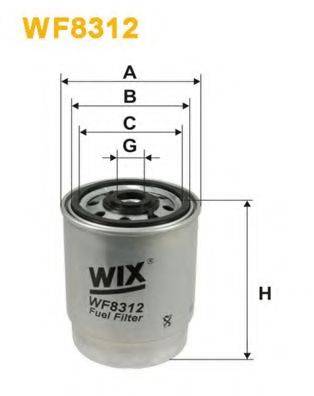 Паливний фільтр WF8312 WIX FILTERS