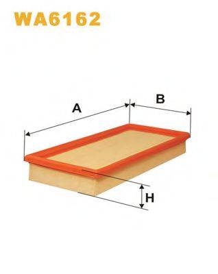 Повітряний фільтр WA6162 WIX FILTERS