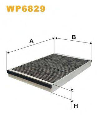 Фільтр, повітря у внутрішньому просторі WP6829 WIX FILTERS