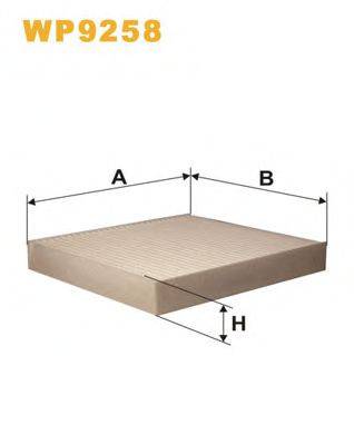 Фільтр, повітря у внутрішньому просторі WP9258 WIX FILTERS