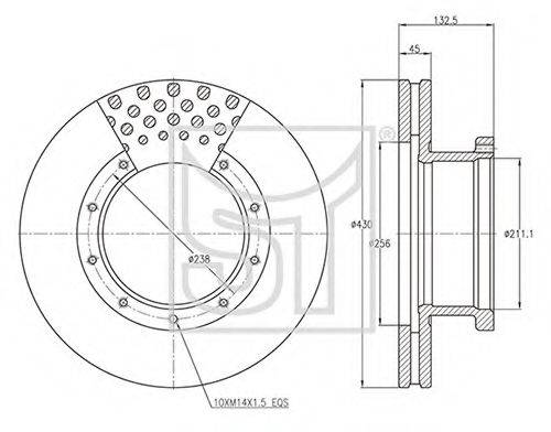 гальмівний диск 03.110.1926.000 ST-TEMPLIN