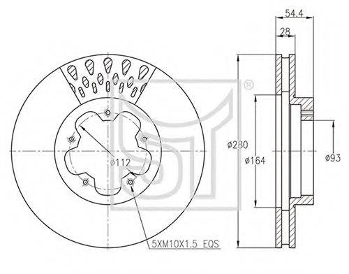 гальмівний диск 03.110.2600.130 ST-TEMPLIN