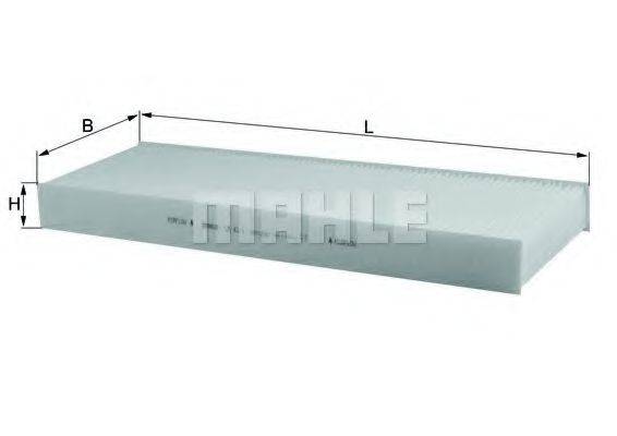 Фільтр, повітря у внутрішньому просторі KNECHT / MAHLE LA 42/1