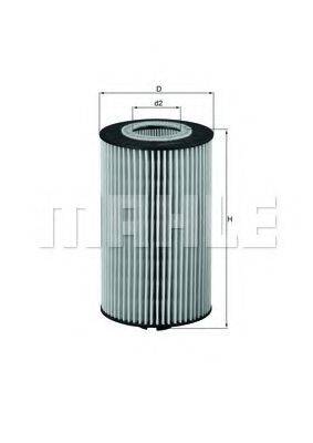 Масляний фільтр KNECHT / MAHLE OX 161D