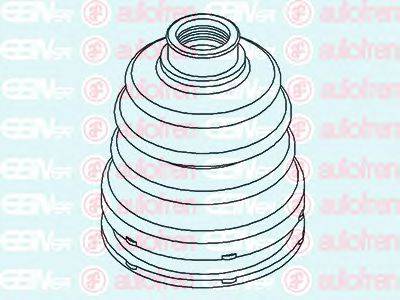 Комплект пильника, приводний вал D8533 AUTOFREN SEINSA