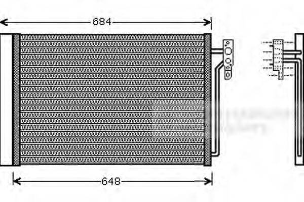 Конденсатор, кондиціонер 02005182 VAN WEZEL