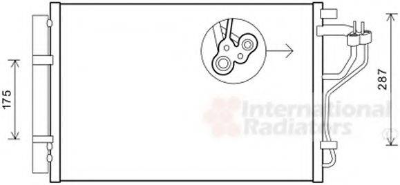 Конденсатор, кондиціонер 82005308 VAN WEZEL