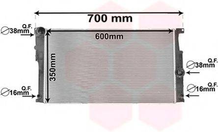 Радіатор, охолодження двигуна 06002447 VAN WEZEL