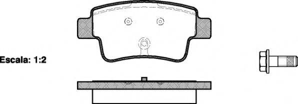 Комплект гальмівних колодок, дискове гальмо