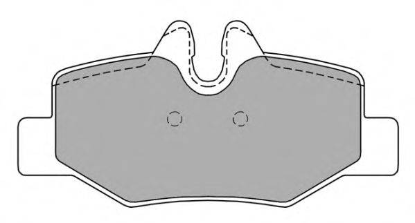 Комплект гальмівних колодок, дискове гальмо