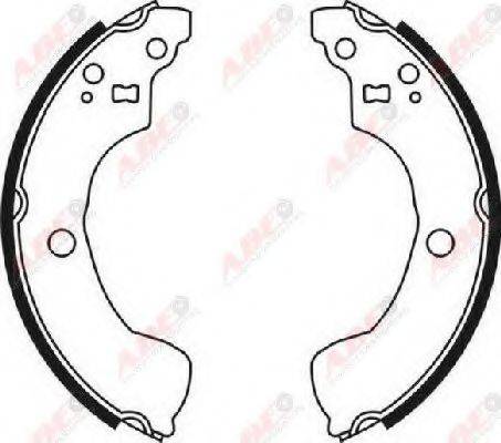 Комплект гальмівних колодок C01051ABE ABE