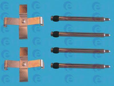 Комплектуючі, колодки дискового гальма 420018 ERT