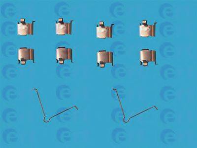 Комплектуючі, колодки дискового гальма 420015 ERT