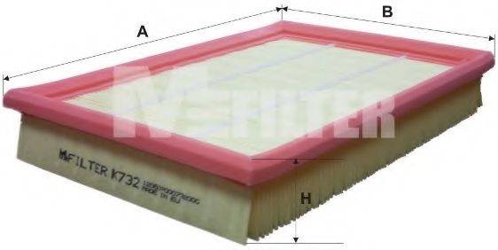 Повітряний фільтр K 732 MFILTER