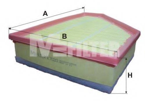 Повітряний фільтр K 7020 MFILTER