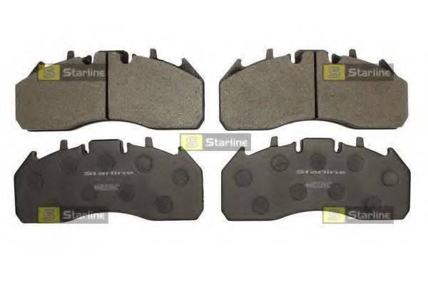 Комплект гальмівних колодок, дискове гальмо BD T011 STARLINE