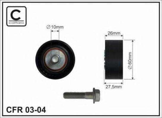 Паразитний / провідний ролик, полікліновий ремінь 03-04 CAFFARO