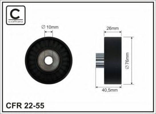 Паразитний / провідний ролик, полікліновий ремінь 22-55 CAFFARO